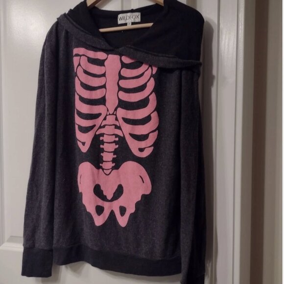 Wildfox Barbie’s Insides Gypsy Hoodie Size Medium - Picture 2 of 4